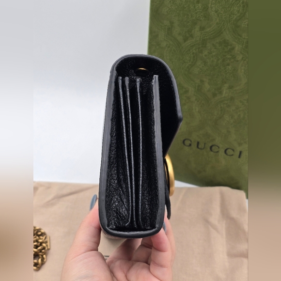 ❌️❌️SOLD❌️❌️25A❤️ NWT Gucci GG Marmont Wallet on Chain - Picture 10 of 11